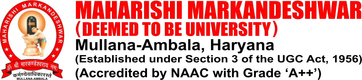 MAHARISHI MARKANDESHWAR University Onine (MMU Online)